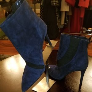Navy Blue Bootie